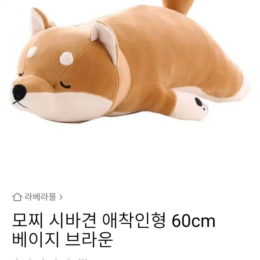 모찌 시바견 애착인형 60cm+원피스루피갈비인형 숙면베개