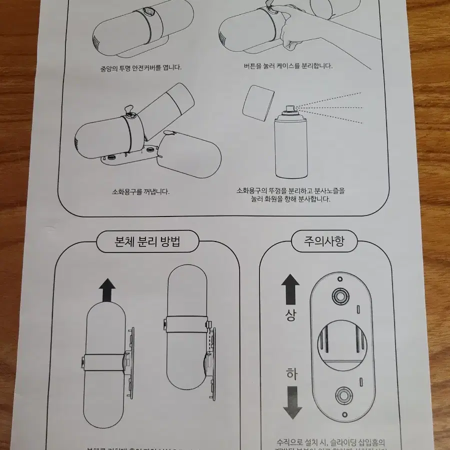 알레갈로 알약 가정/사무실/차량용 소화기