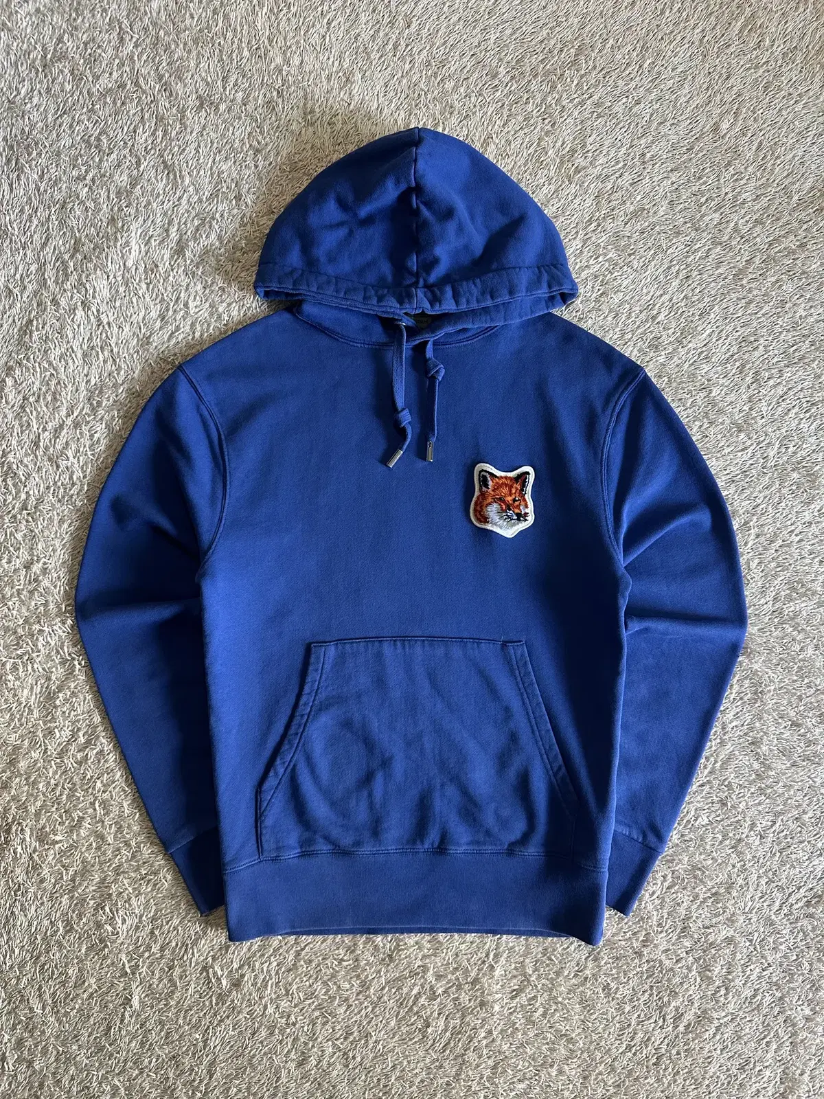 [S]20FW MAISON KITSUNE Velvet Foxhead Hoodie