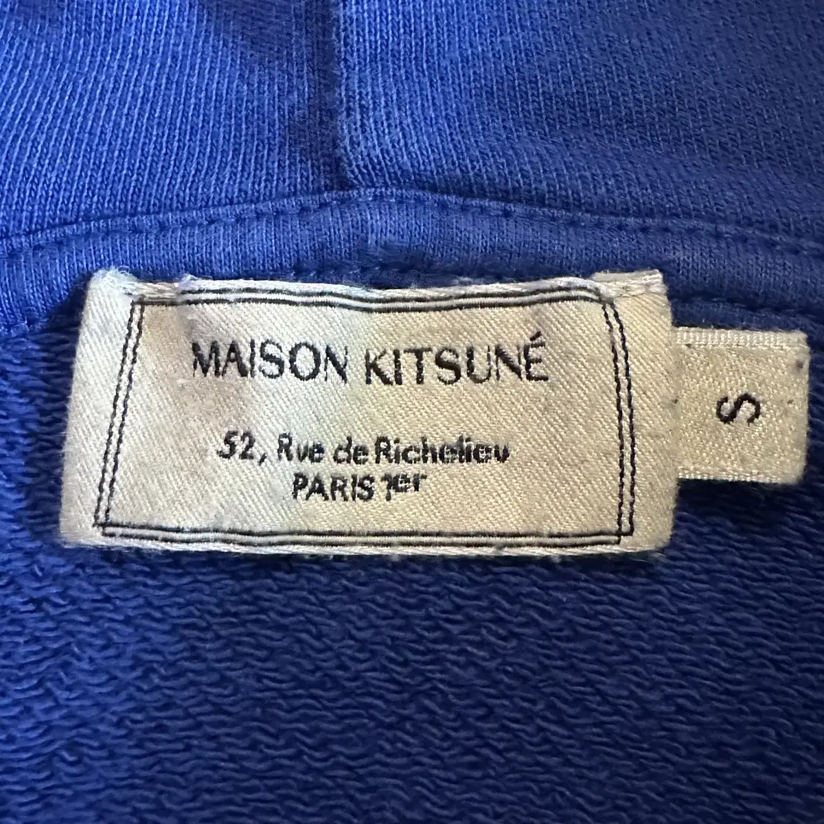 [S]20FW 메종키츠네 MAISON KITSUNE 벨벳 폭스헤드 후드티