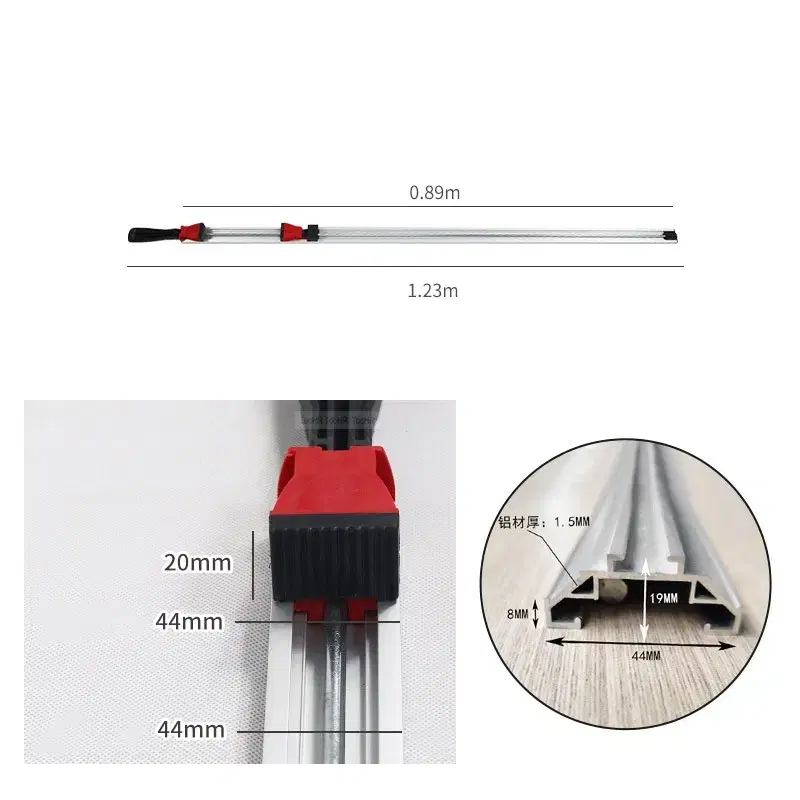 목공 목재 클램프 절단 가이드 눈금자 고정 클립