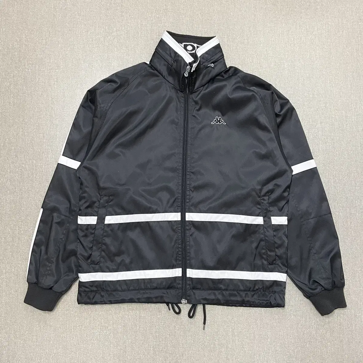 [TAPPO] Kappa Kappa Windbreaker Woven Jacket Black S