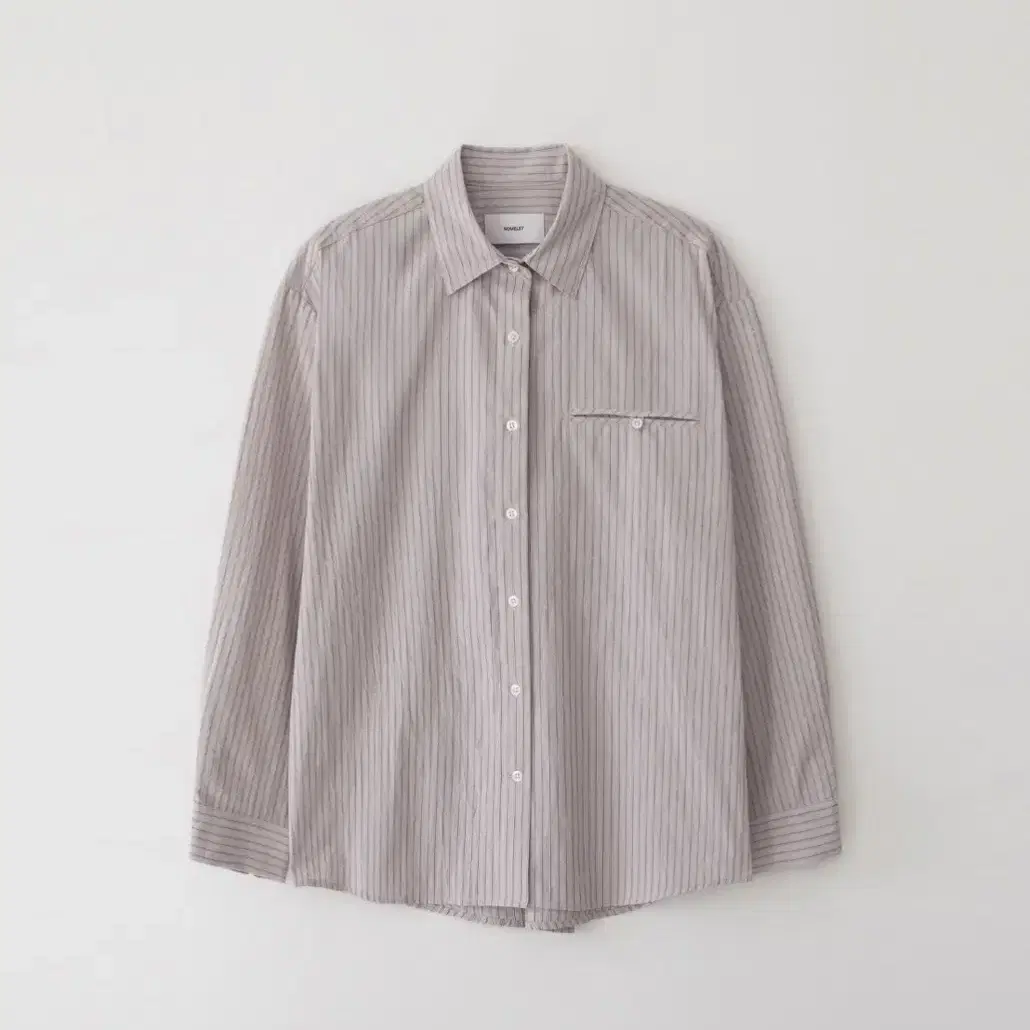 노멜렛 Amante stripe shirt - vintage pink