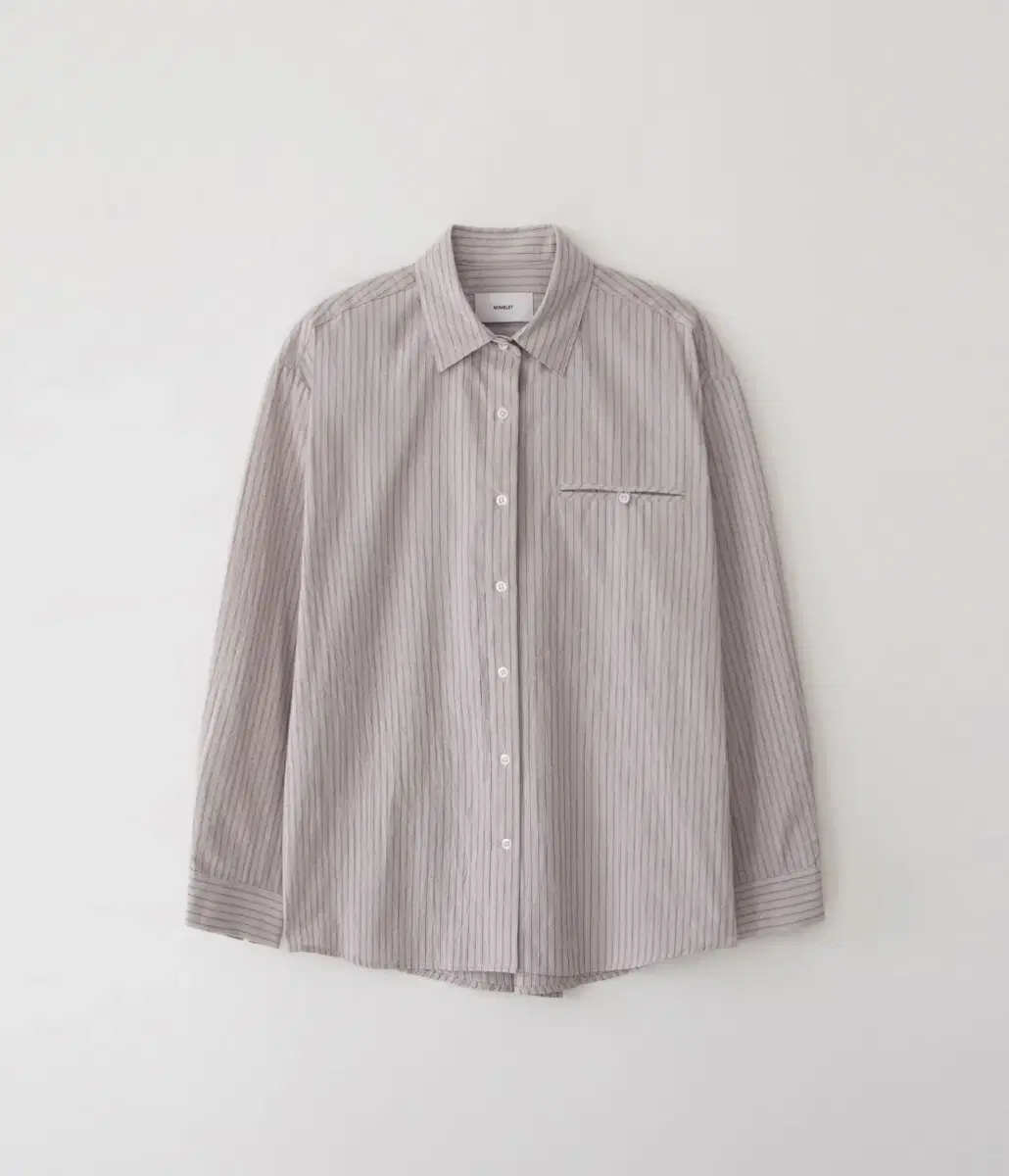 노멜렛 Amante stripe shirt - vintage pink