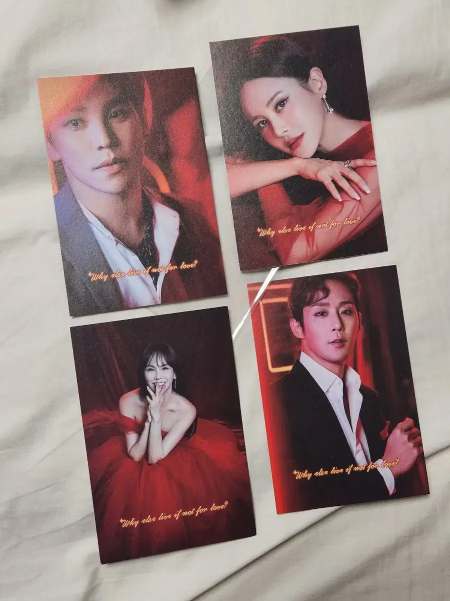 Musical Moulin Rouge postcard bulk sell (Hong Kwang-ho, Ivy, Lee Chung-joo, Kim Jiwoo)