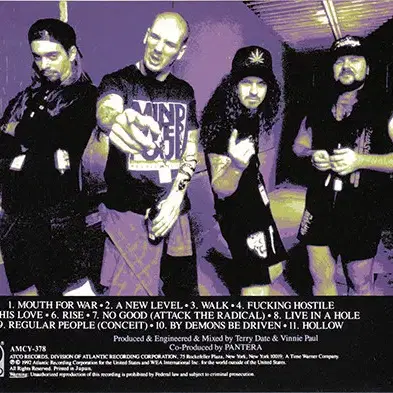 Pantera - Vulgar Display Of (CD)일본반92NM-