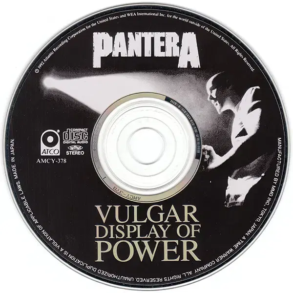 Pantera - Vulgar Display Of (CD) 일본반 NM-