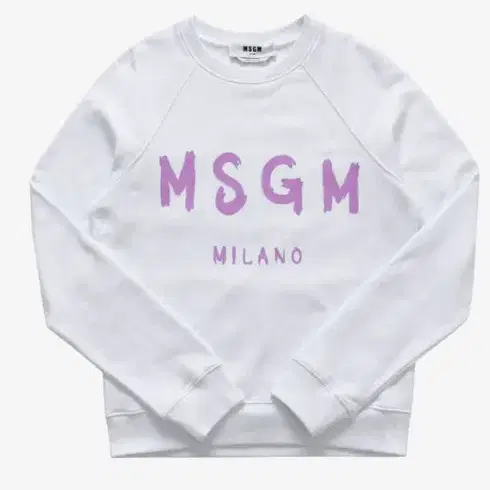 Msgm 브러쉬드 로고 맨투맨 여성 새제품