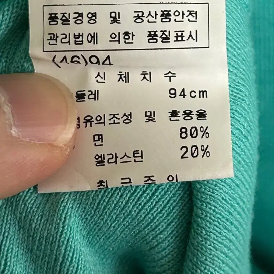 46]로로피아나 명품 카라넥 반팔티 민트