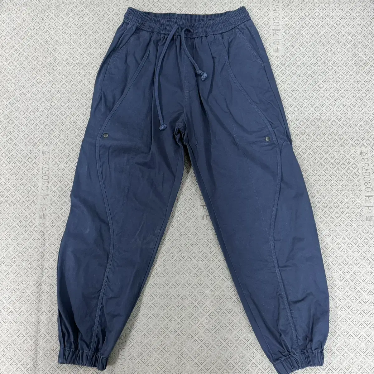 Bread Denim Navy Curved Jogger Pants (2XL)