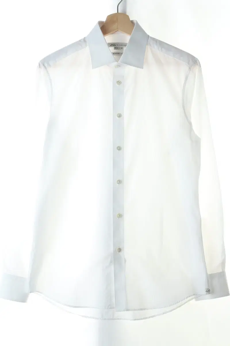 (S) Jill Stuart Shirt Southern Plain Solid Basic Fit-BBC0