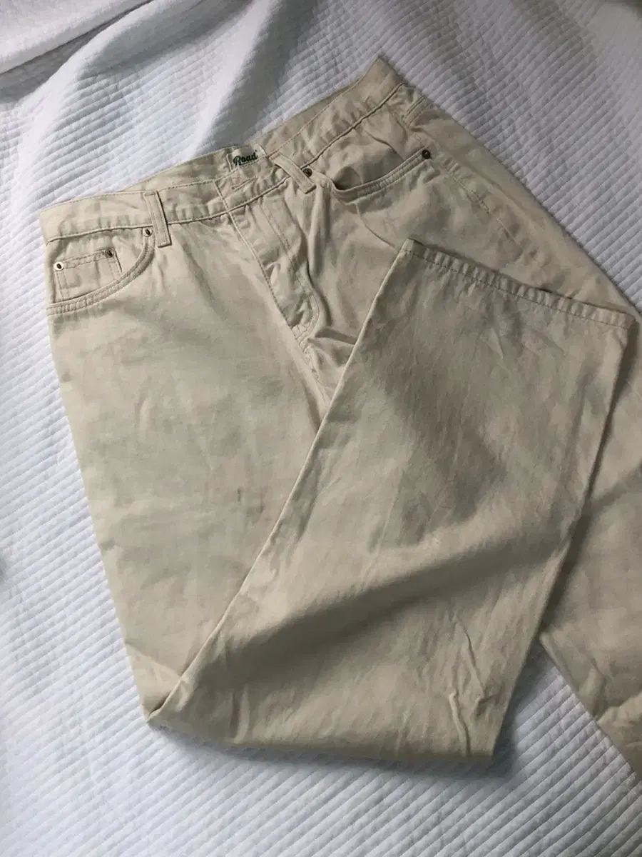 Oatmeal-colored pants