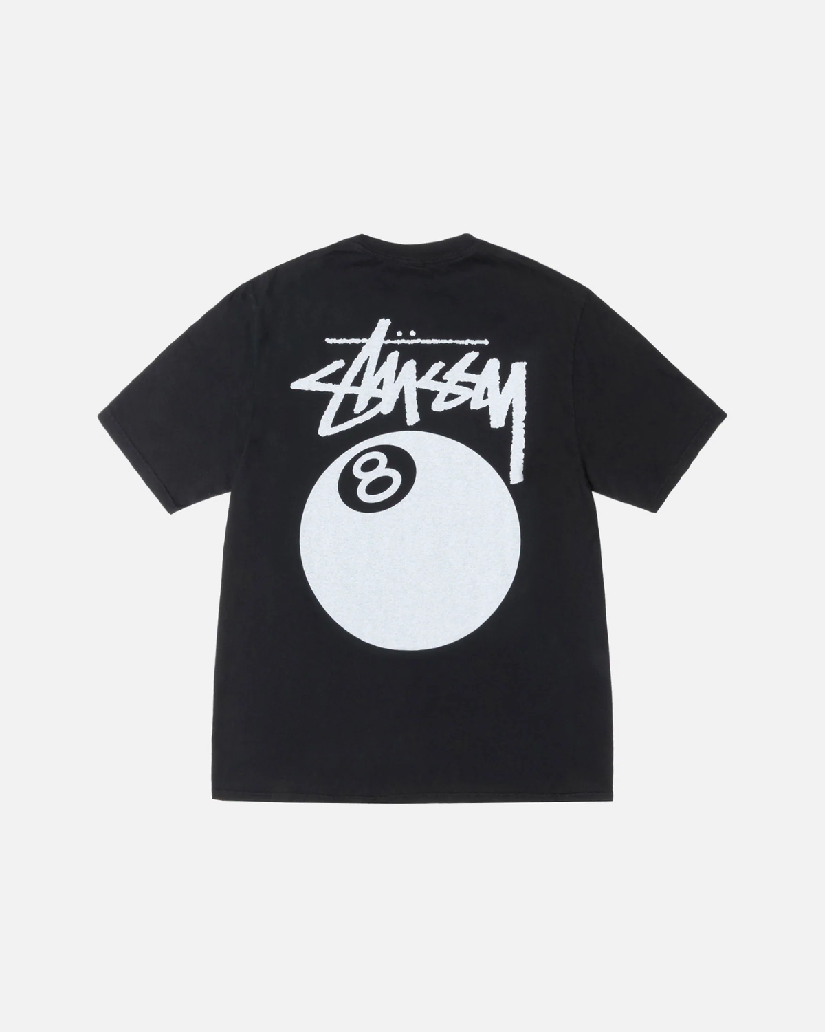 [Overseas] Stussy 8 Ball Eight Ball Pigment Dyed Short Sleeve T-Shirt 24SS