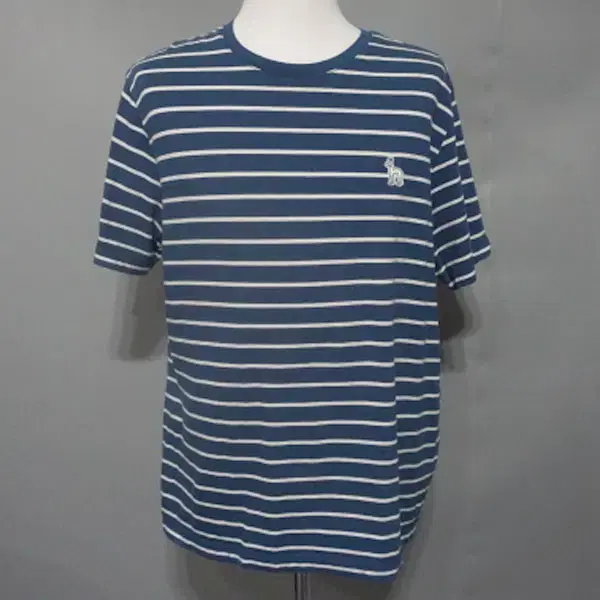 M9077 - Hedges Men's 105 size bloo Striped short sleeve t-shirt