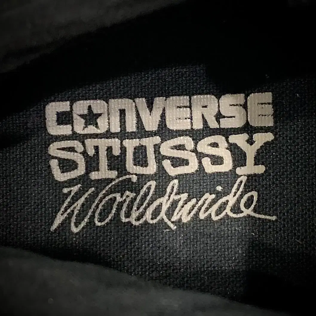 stussy converse mid black 280