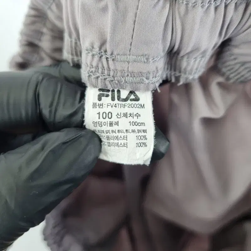 C7392 FILA 남31-33인치 트레이닝 밴딩 반바지/더크