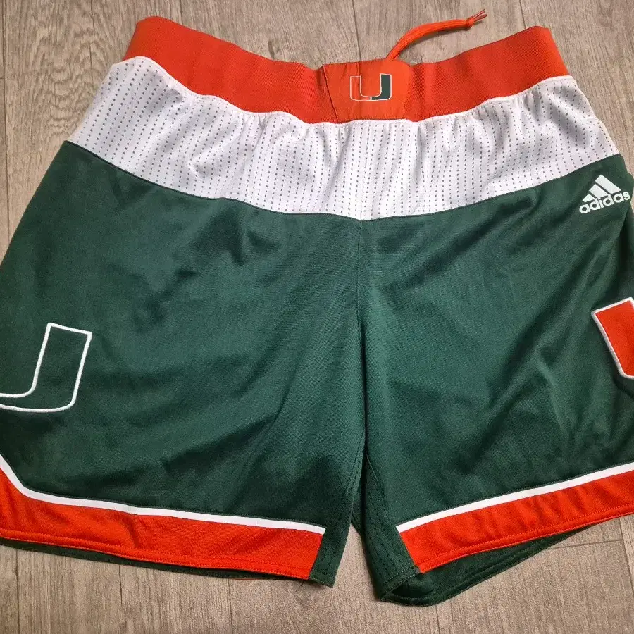 Miami hurricanes 아디다스 선수용 농구 반바지 M 마이애미