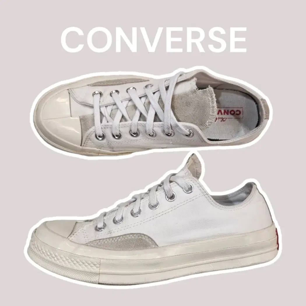 [250] CONVERSE 컨버스 척 70 라이벌 화이트 스니커즈