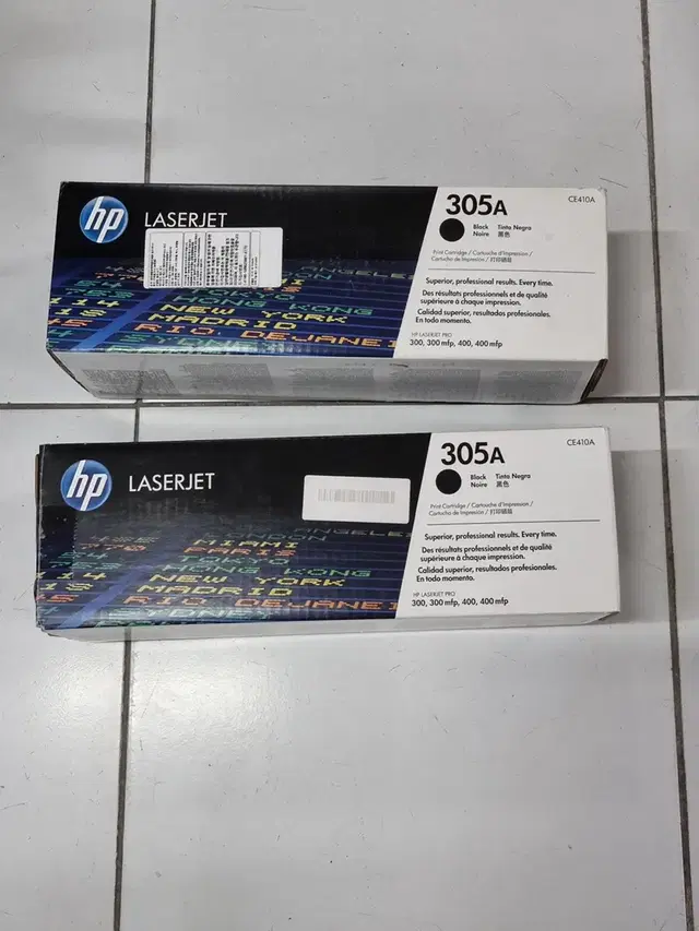 hp laserjet 305A 블랙 미개봉 잉크 판매합니다