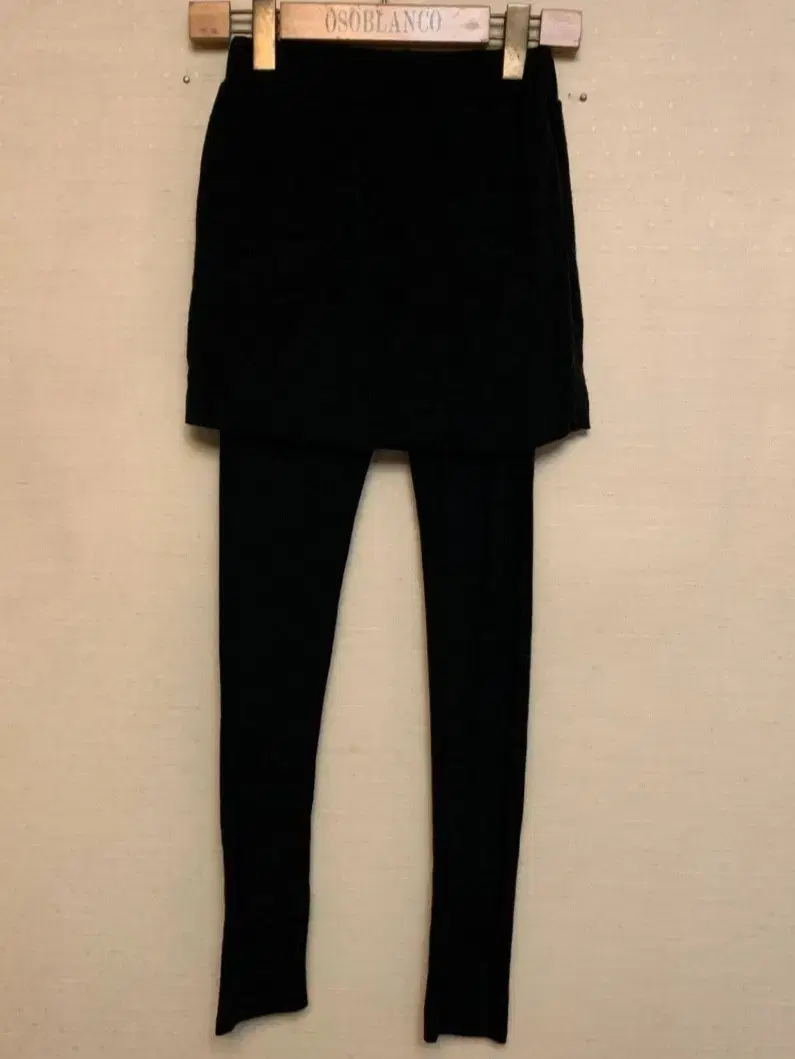 (New Product) Skirt Leggings Black Rayon Chirnge