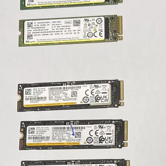 삼성, SK Hynix M.2 Nvme 512GB SSD 판매