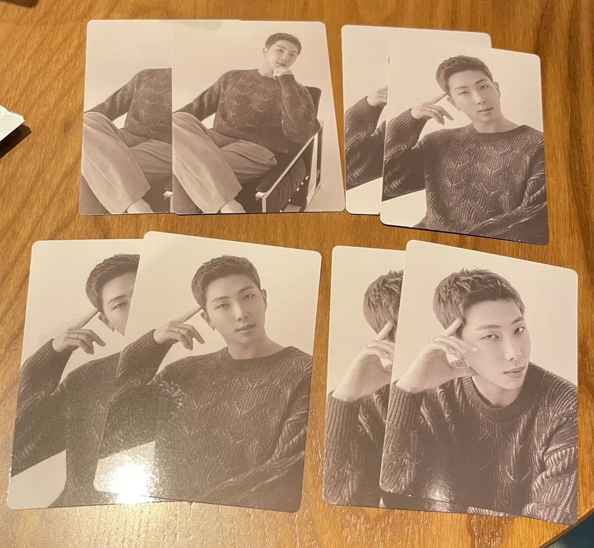 Monochrome Mini Photocard bangtan Jun Nam