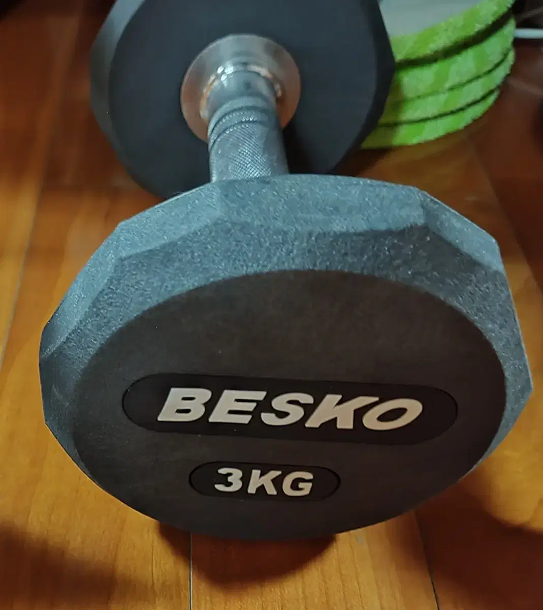 BESKO 3kg 12각 덤벨 pev제질