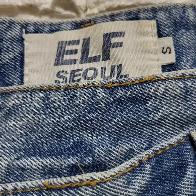 ELF 하이웨스트 와이더청바지 (S)