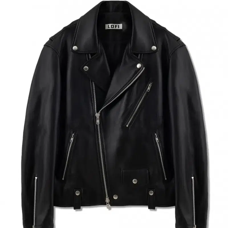 LOFI RIDERS JACKET LAMB LEATHER (BLACK)