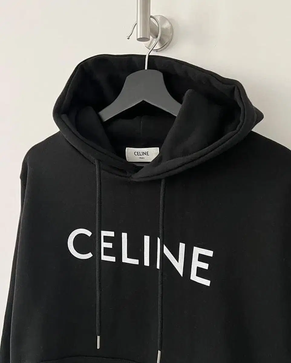 Seline Front Logo Black Hoodie