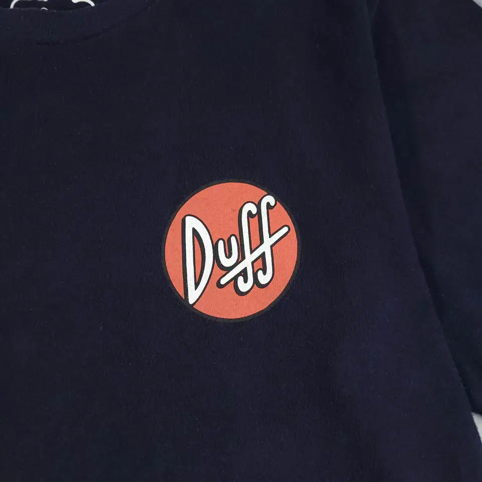 유니클로 X 심슨 피그먼트 네이비 레드 화이트 원형 Duff BEER 빅