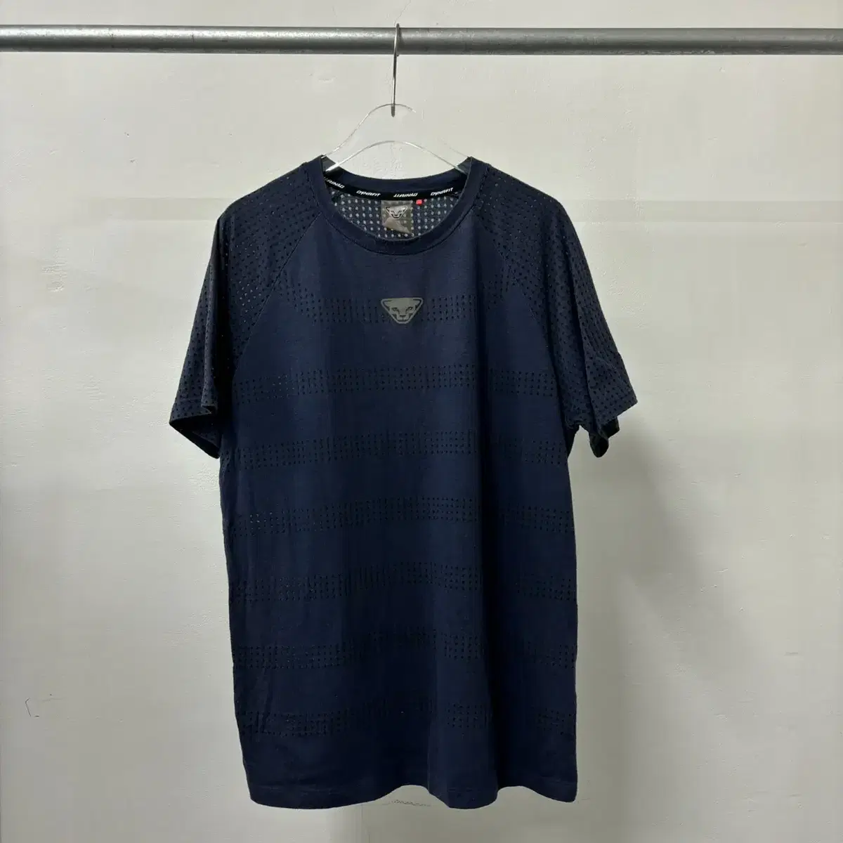 Dynafit Logo Mesh Navy Short Sleeve Tee (100) Quick sale