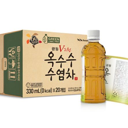 무료배송-광동 옥수수수염차 330ml 20개 무라벨