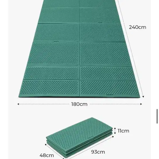파크론 자이언트 두꺼운 엠보싱 발포 돗자리 접이 식 폴딩 이너 캠핑 매트