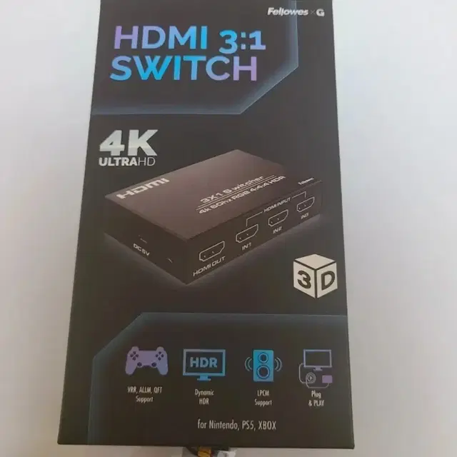 펠로우즈 hdmi 3:1 switch 4k 새상품