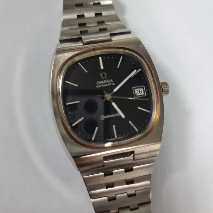 OMEGA 정품 오메가 시계 씨마스터 점보 블랙다이얼 자동38mm