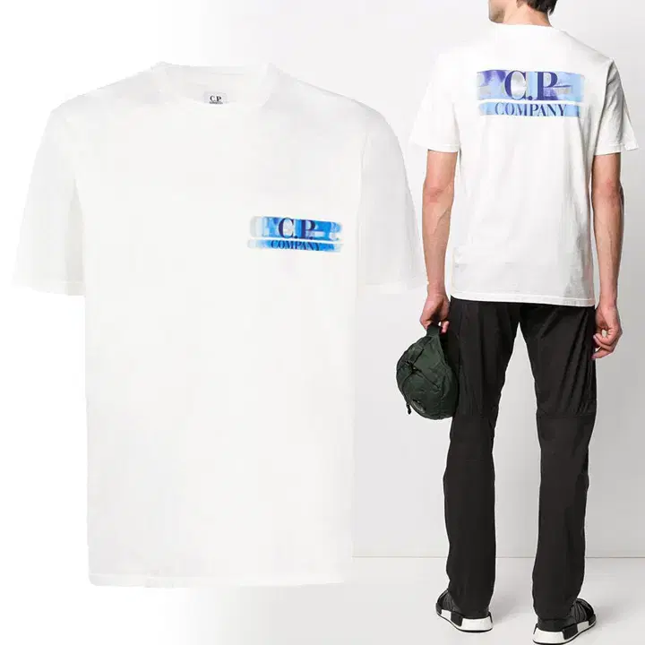 [CP컴퍼니]New Back Logo Vahn Short Sleeve Tee08CMTS320A 005621W 103