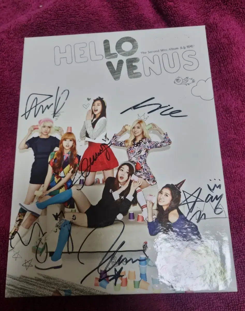 Hello Venus Mini 2집 Autographed Signature Vahn*