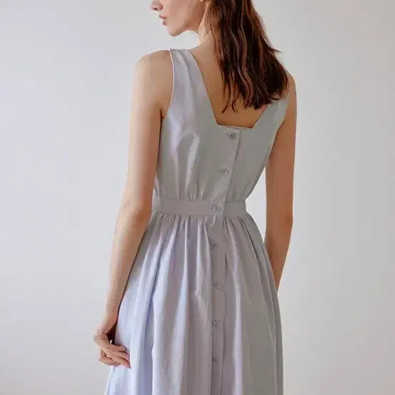 리엘 Lavish button dress (sky blue)