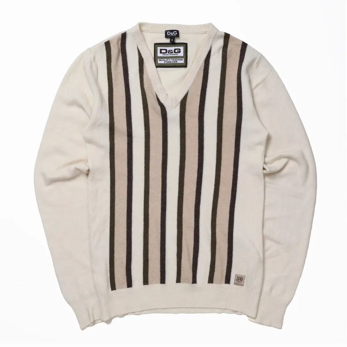 Dolce & Gabbana Stripe V-neck Sweater