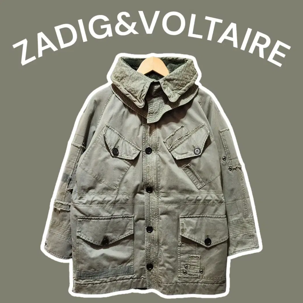 [S] Zadig&Voltaire 쟈딕앤볼테르 빈티지 야상자켓