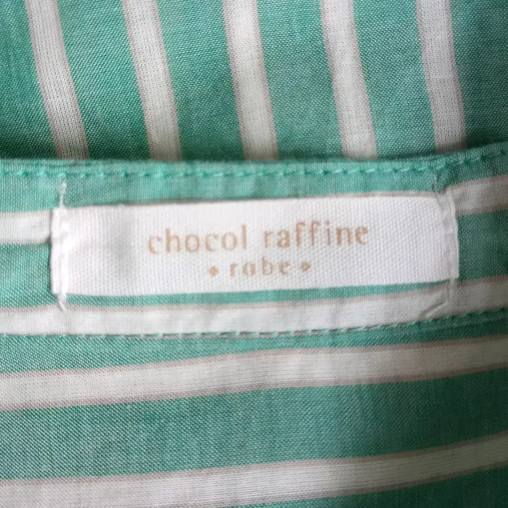 chocol raffine 민트스트라이프 셔츠