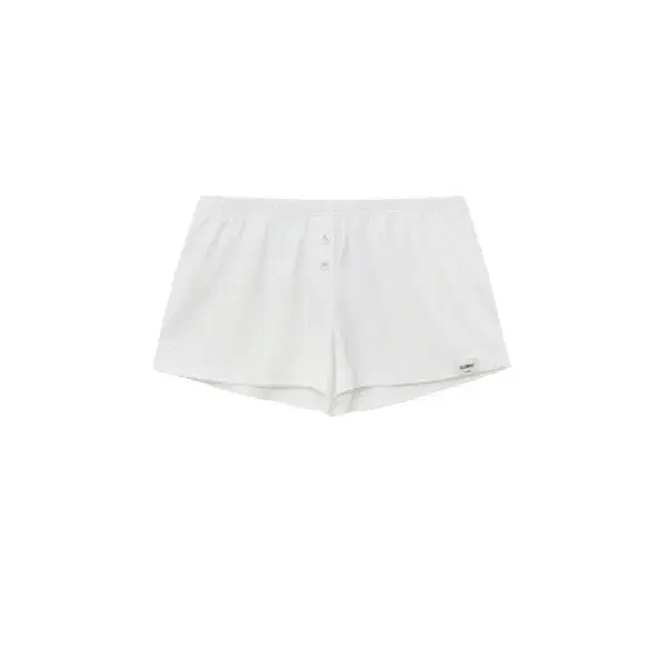 새상품 Glowny BUTTON FLY MINI SHORTS 화이트