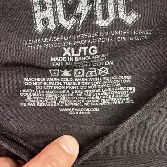 Acdc 오리지널 티셔츠 XL 105-110