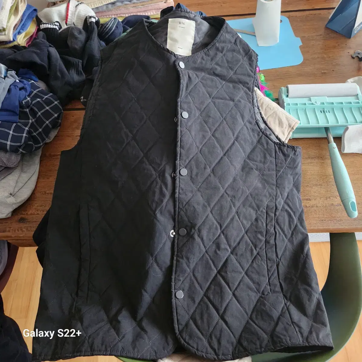 U/LC Quilted Vest Black M