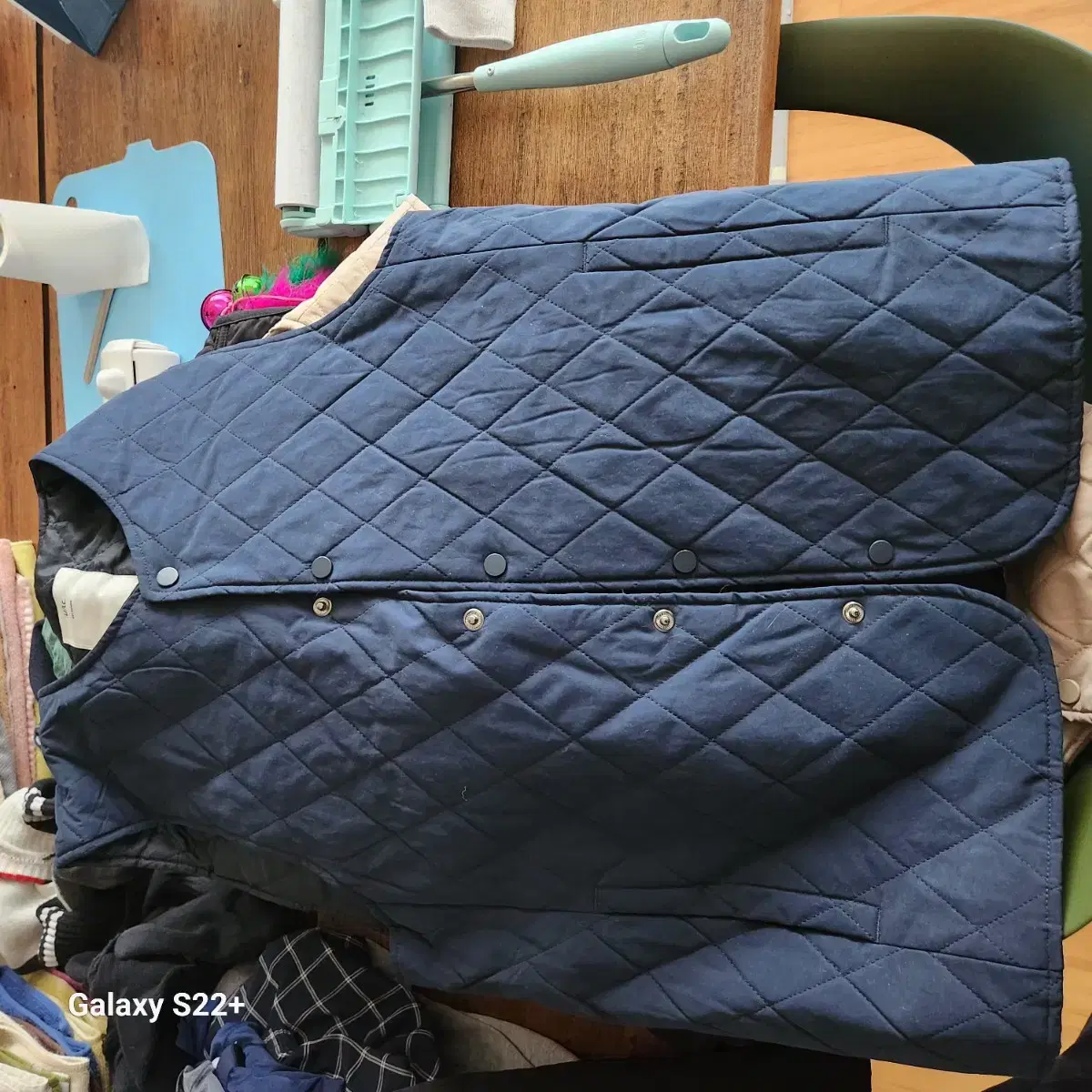 U/LC Quilted Vest Navy Bloo M