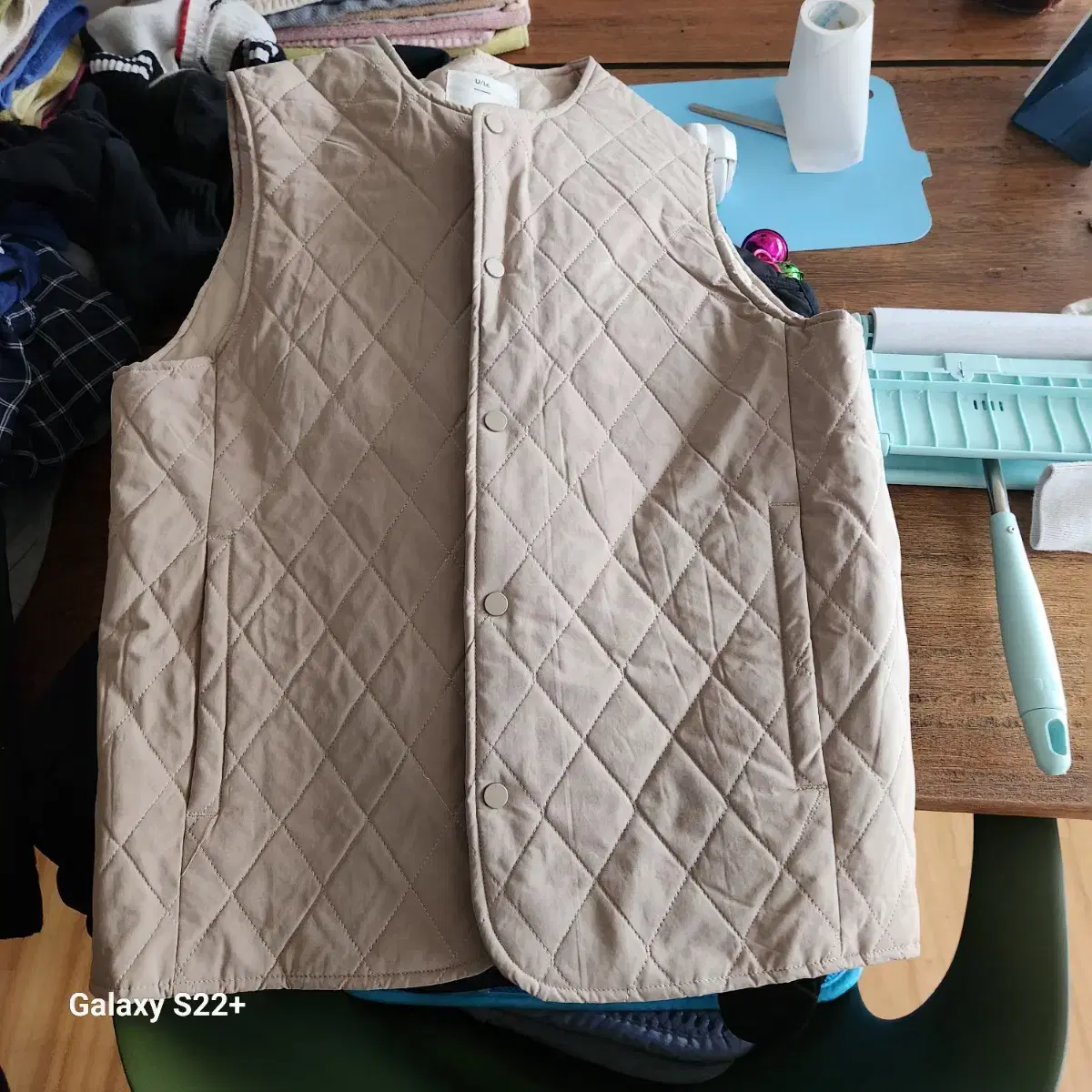 U/LC Quilted vest beige M price