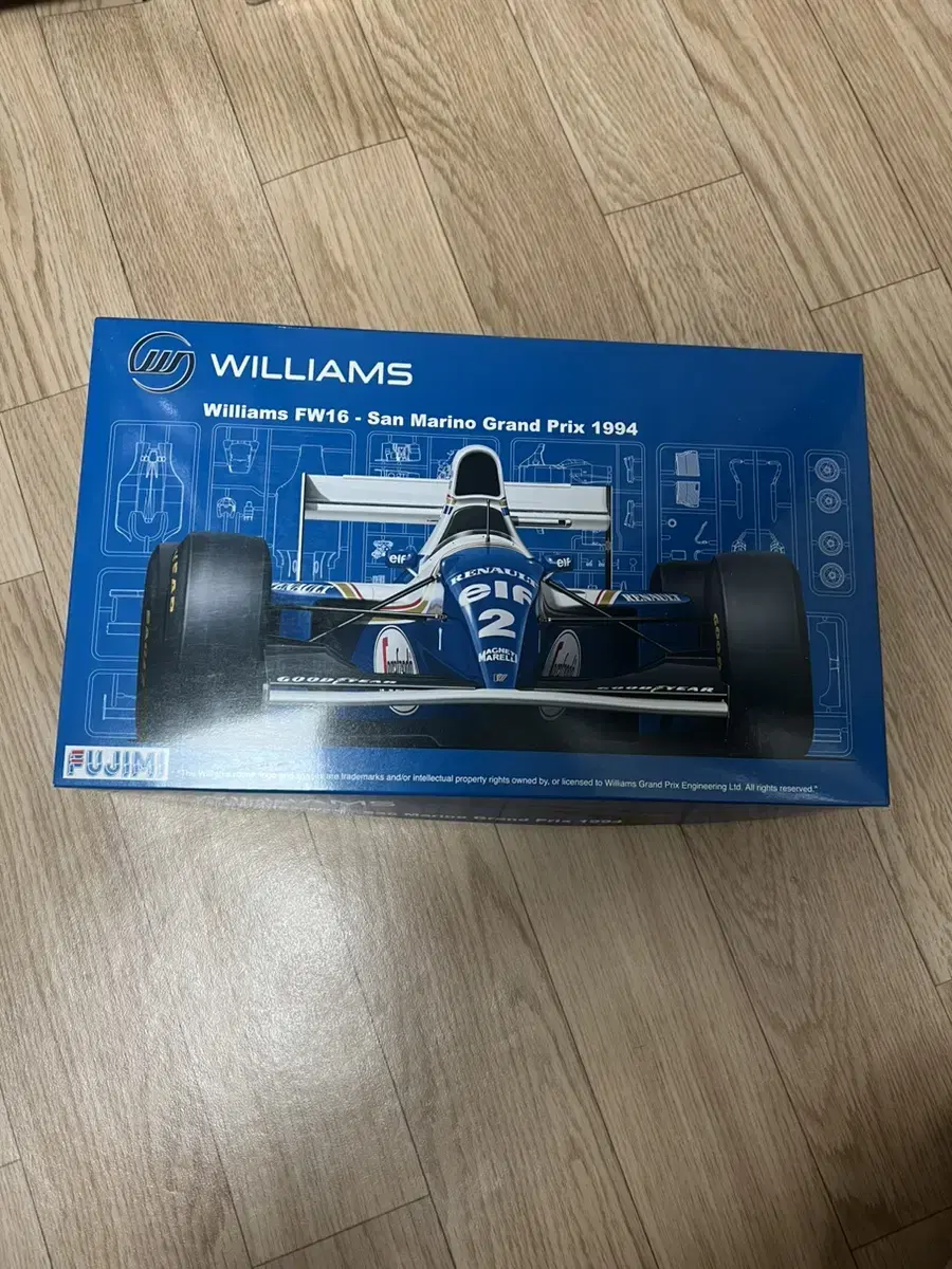 F1 Williams FW16 Imola Grand Prix version plastic model for sale