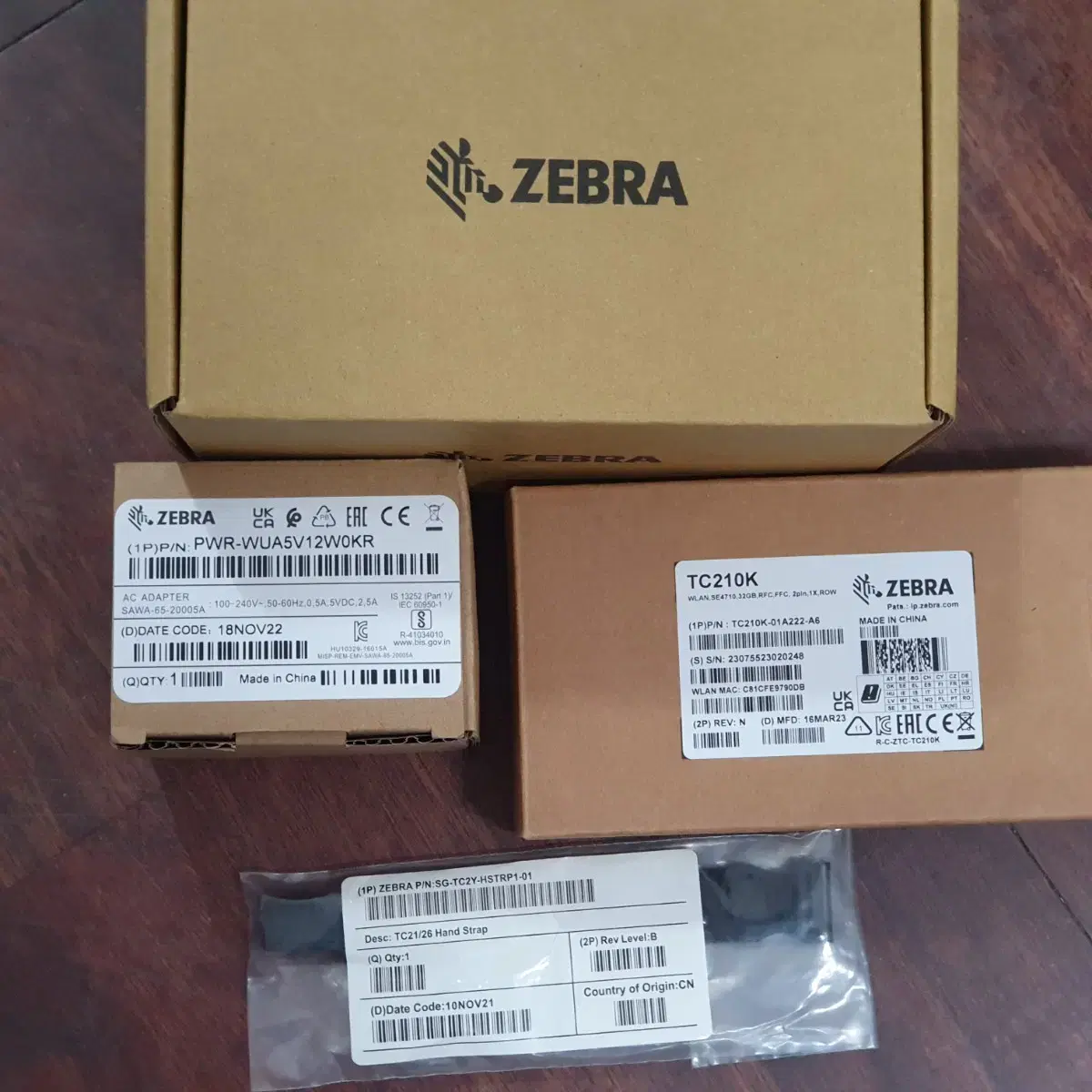 미사용새상품 바코드스캐너ZEBRA TC-210K 안드로이드PDA 풀구성품