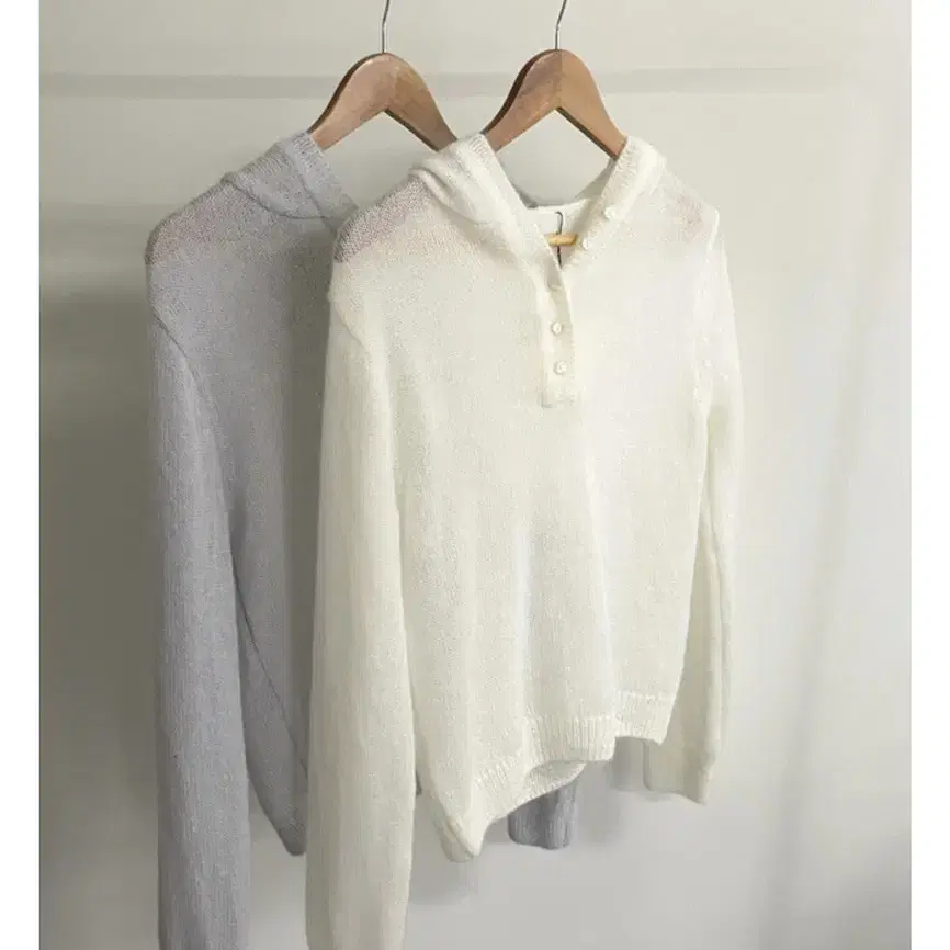 riette pale hood cardigan